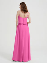 Spaghetti Straps Simple Bridesmaid Dresses-Azalea