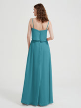 Spaghetti Straps Simple Bridesmaid Dresses-Jade
