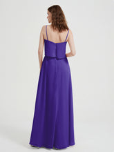 Spaghetti Straps Simple Bridesmaid Dresses-Regency