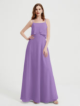 Spaghetti Straps Simple Bridesmaid Dresses-Tahiti