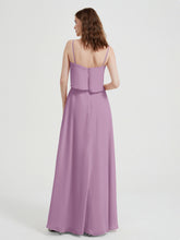 Spaghetti Straps Simple Bridesmaid Dresses-Wisteria