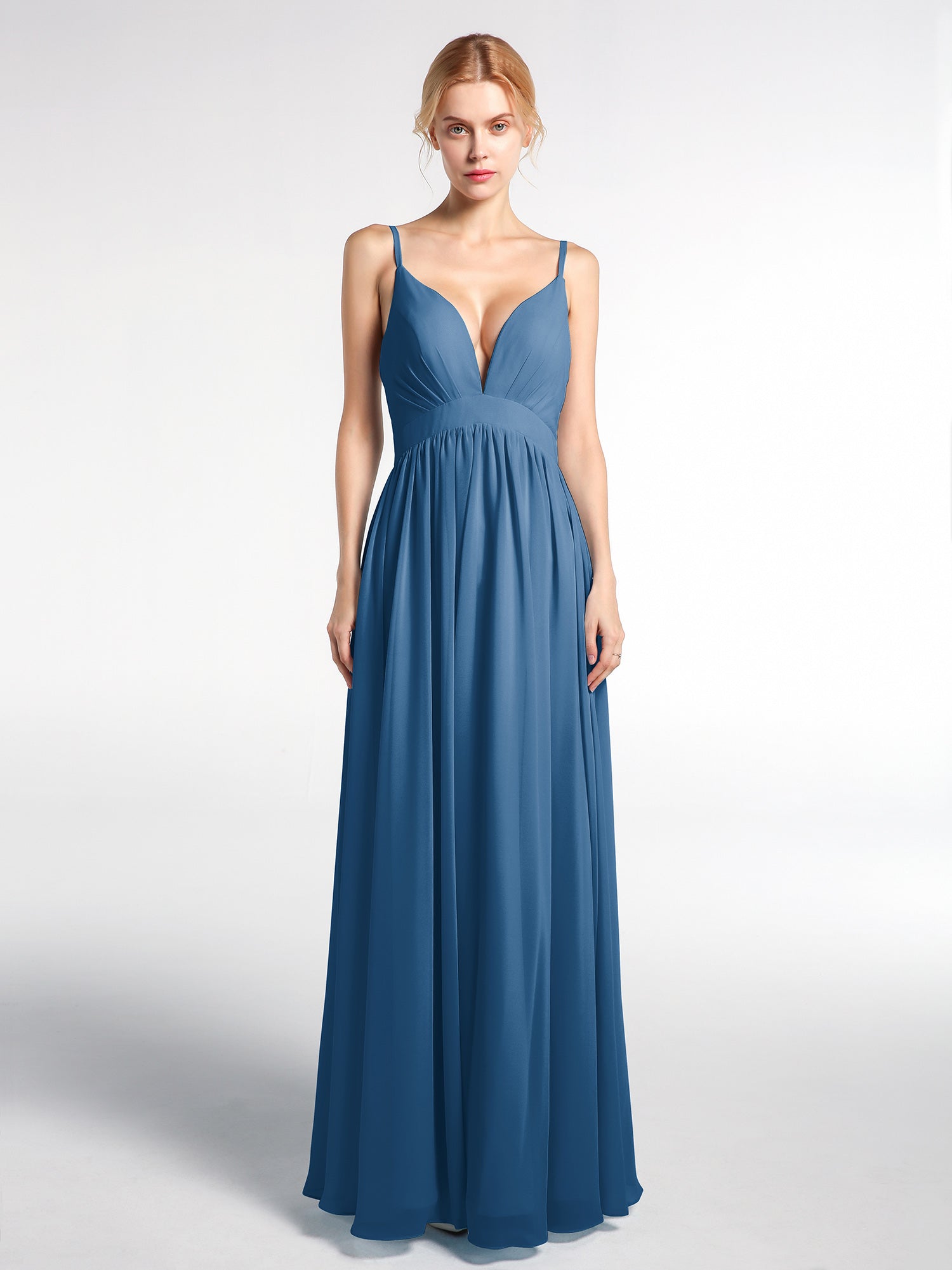 ink blue maxi dress Bloom High-Neck Maxi Dress in Ink XS (4 main image 1
