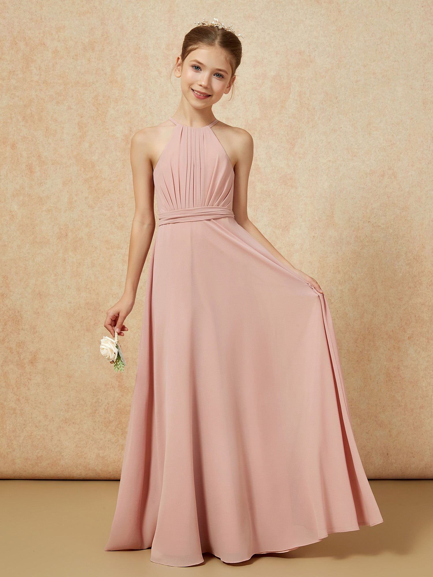 dessy junior bridesmaid dresses Private Label Custom Oyster Overlay Taupe Willow Dress Neck & Armhole Without Ribbon / Black
