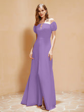 Half Sleeve Backless A-line Chiffon Dress Tahiti