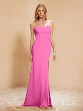 Sweetheart Sheath Chiffon Dress With Slit Azalea