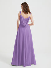 V-neck Chiffon Dresses with Beaded Straps-Tahiti