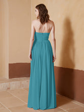 Chiffon Long Strapless Dress for Bridemsids-Jade