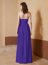 Chiffon Long Strapless Dress for Bridemsids-Regency