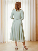 Elegant Short Sleeves Chiffon Jacket Black