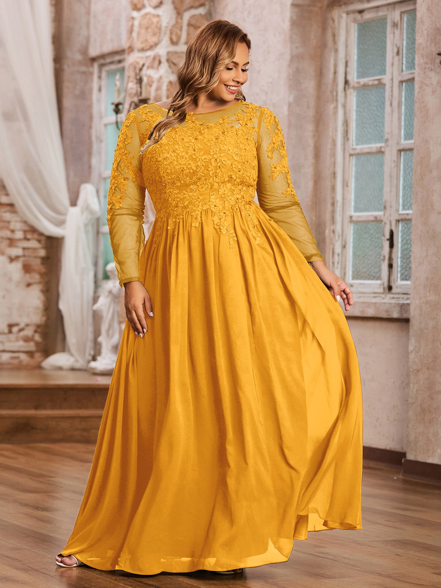 Sweetheart Neck Strapless Tulle Dress with Bow Tangerine Plus Size