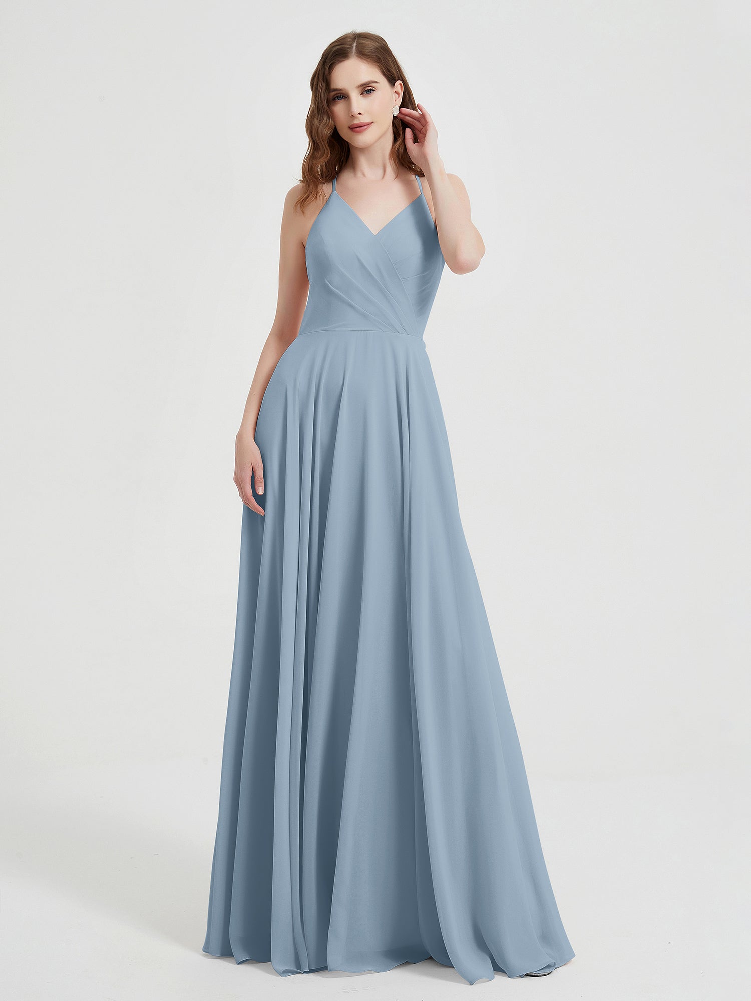 N-Monica Dress Dusty Blue