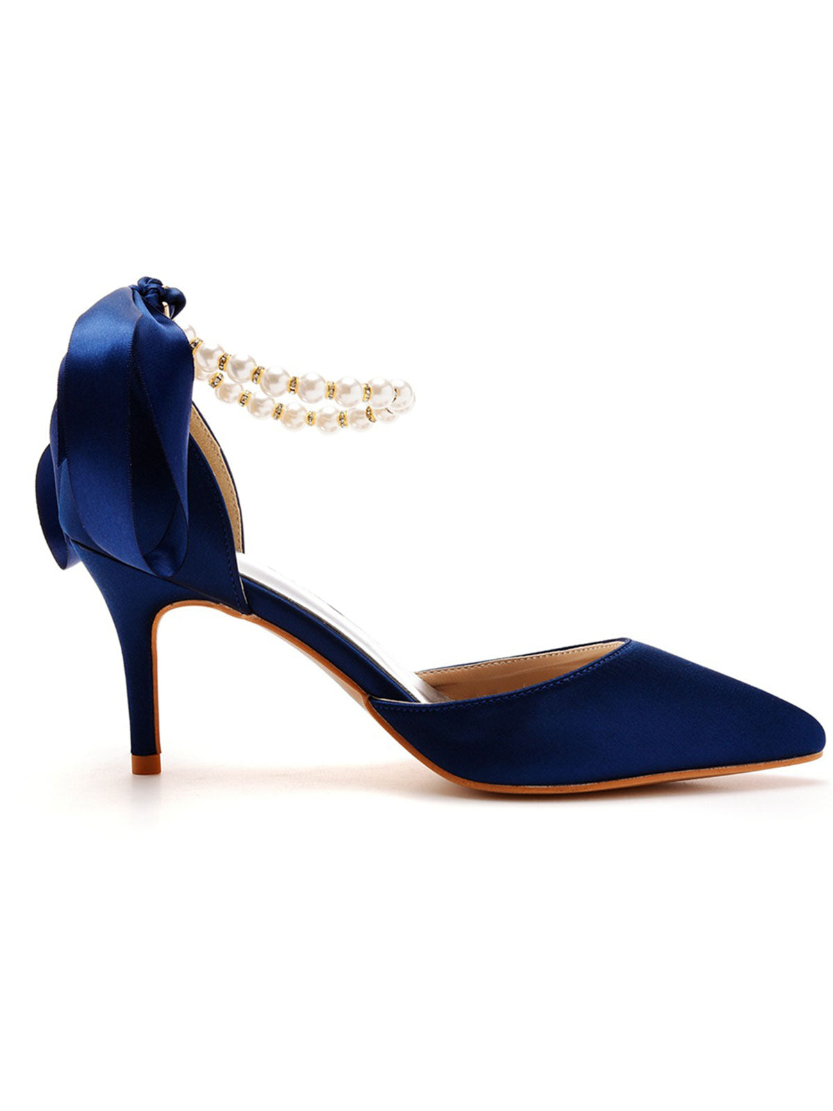 High Heels Dark Navy Blue Flats Ruhi Navy Blue Kitten Heels