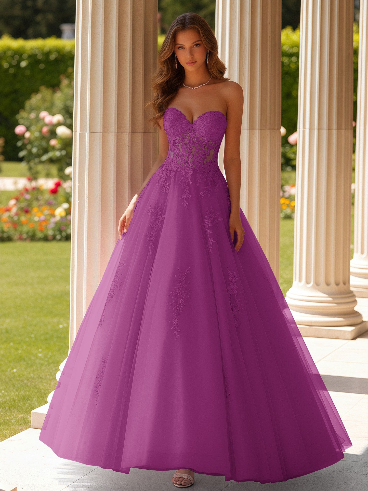 green emerald velvet dress Orchid Serenade Ball Gown– Teuta Matoshi