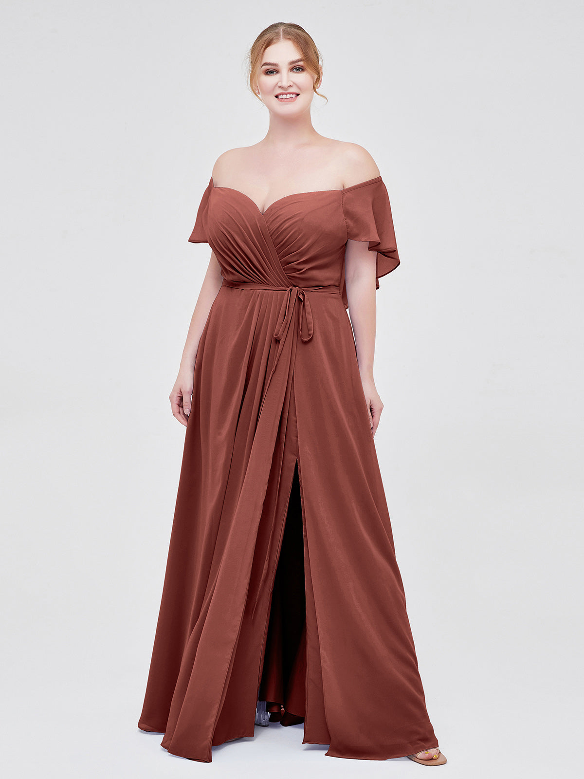terracotta formal dress plus size 25 Terracotta Bridesmaid Dresses We're Swooning Over
