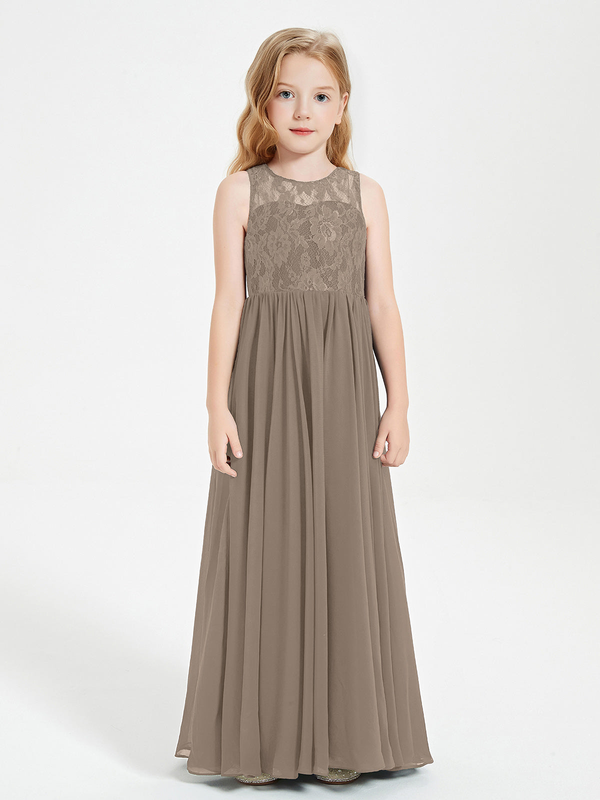 chinese dress ladies Elegant Tulle Bridesmaid Dresses With Lace Sleeves – Lisposa