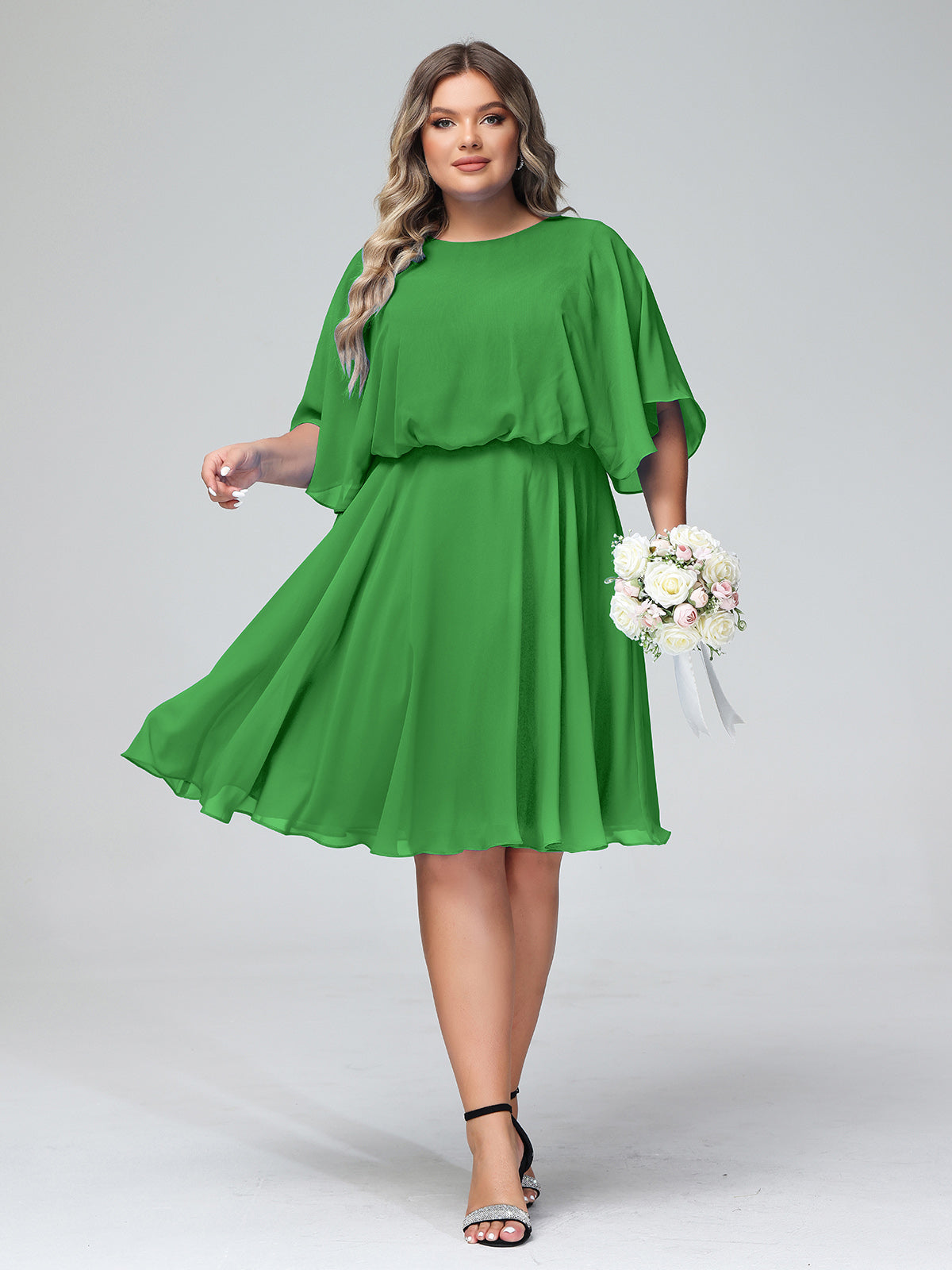 green emerald velvet dress Selena Gomez Dark Green 2022 Jimmy Kimmel Live Dress