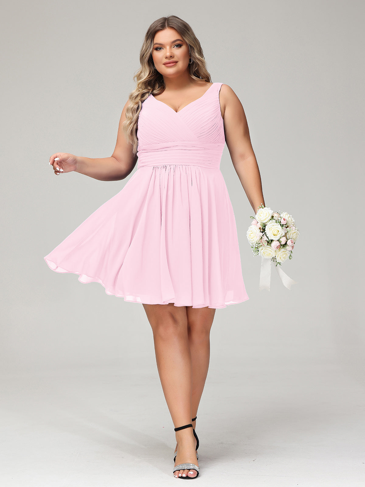 Pink Plus Size Dresses, Plus Size Light Pink Dresses