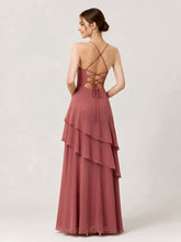 Tiered Ruffle Sweetheart Gown with Lace-Up Back Cinnamon Rose
