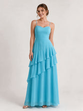 Tiered Ruffle Sweetheart Gown with Lace-Up Back Pool