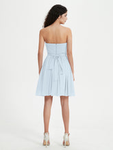 Strapless Sweetheart Neck Mini Dresses-Mist