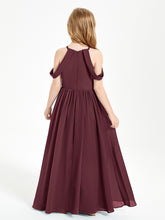 Dreamy Off the Shoulder Bridesmaid Gown for Junior Cabernet