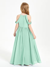 Dreamy Off the Shoulder Bridesmaid Gown for Junior Mint Green