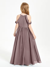 Dreamy Off the Shoulder Bridesmaid Gown for Junior Vintage Mauve
