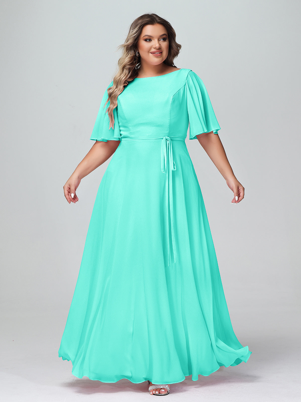 Halter V-neck Short Lace Dresses Spa Plus Size