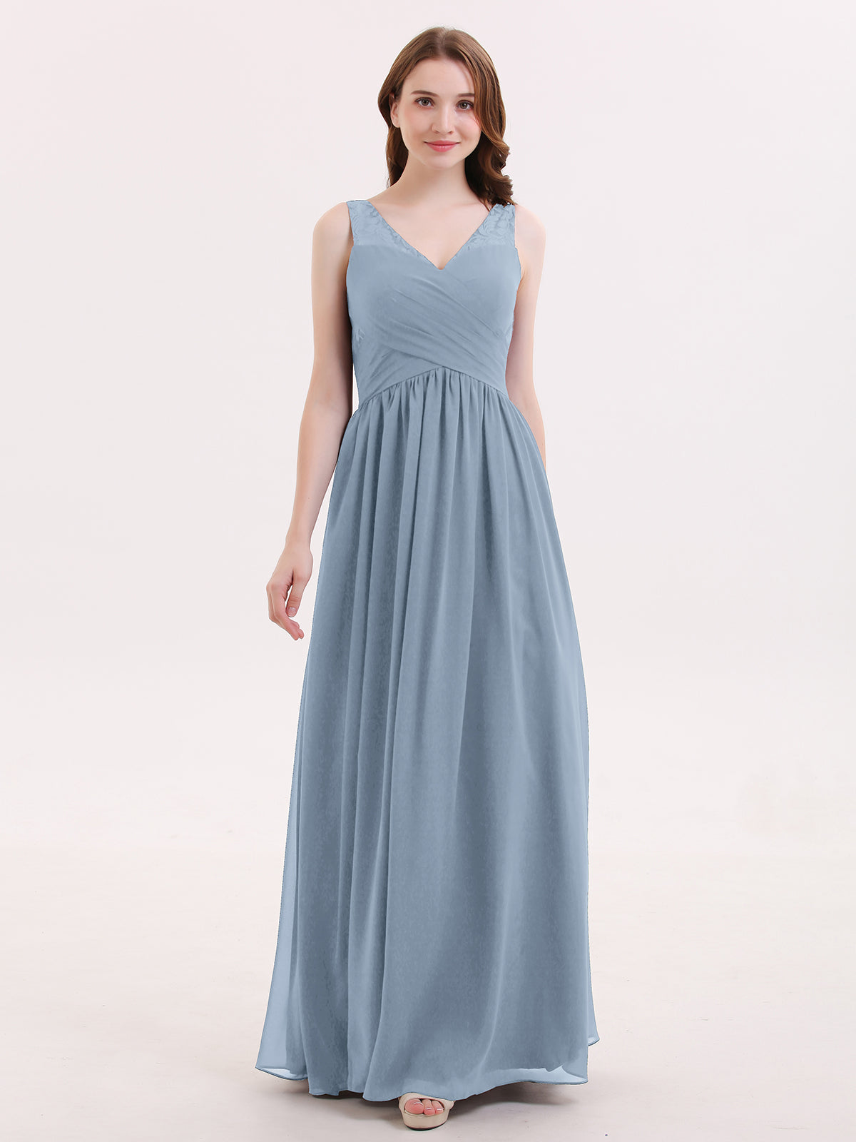 dusty blue maid of honor dresses Joseph Ribkoff