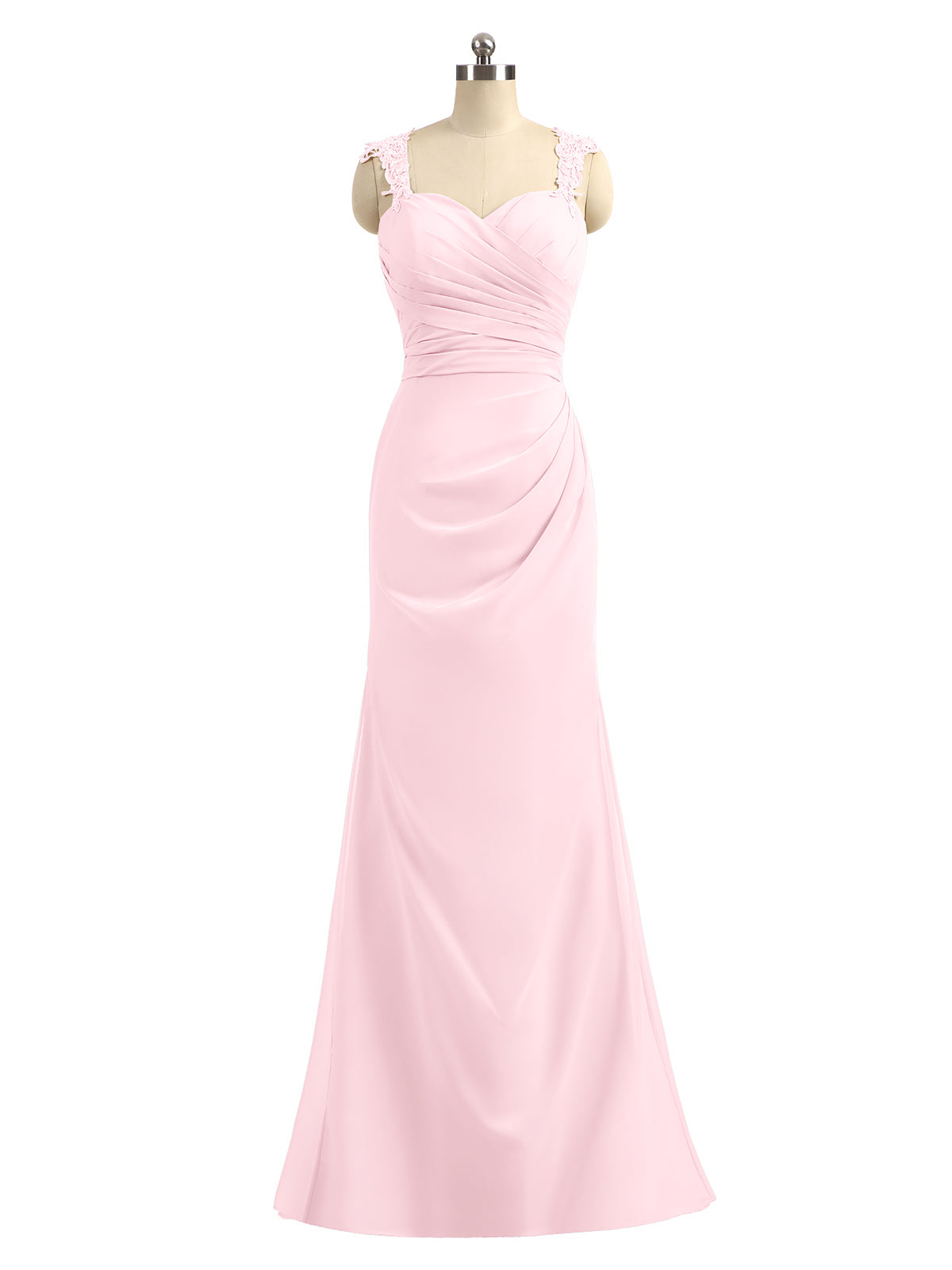 Halter Short Chiffron Dresses with V neck Blushing Pink Plus Size main image 1