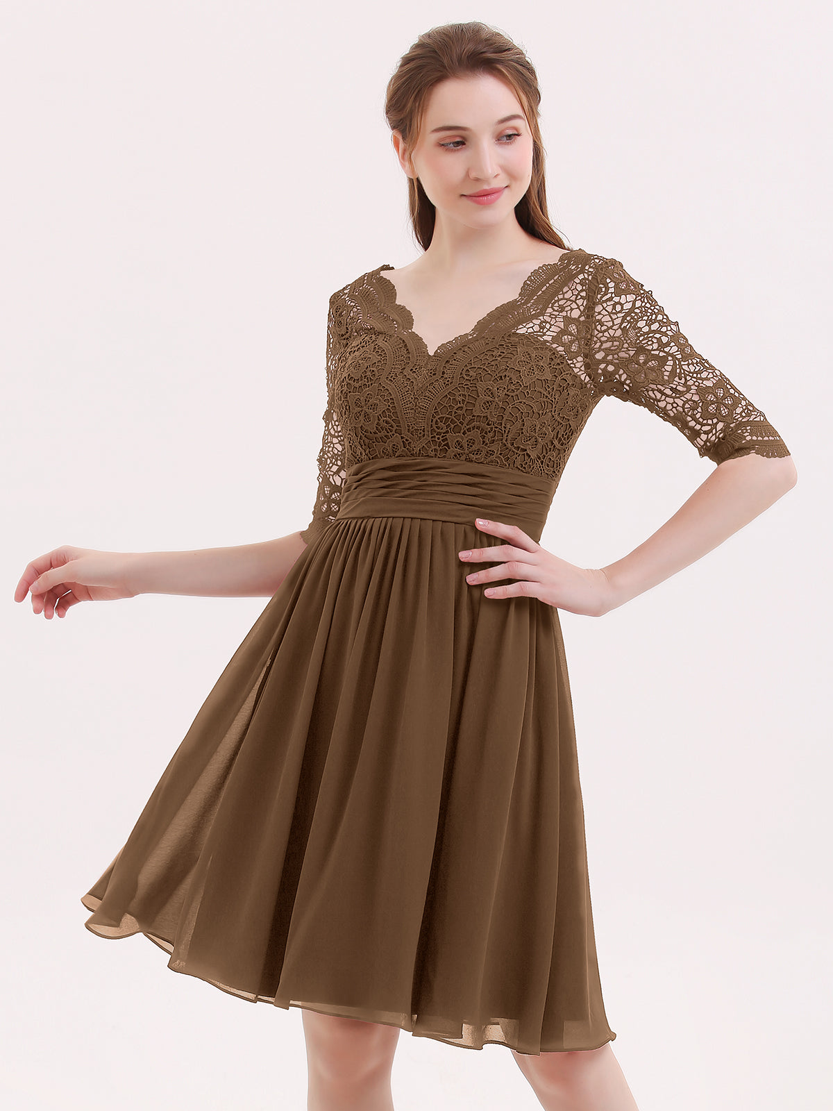chinese dress ladies Plus Size Sleeveless Floral Lace Short Party Dress Daily Casual Dress main image 0