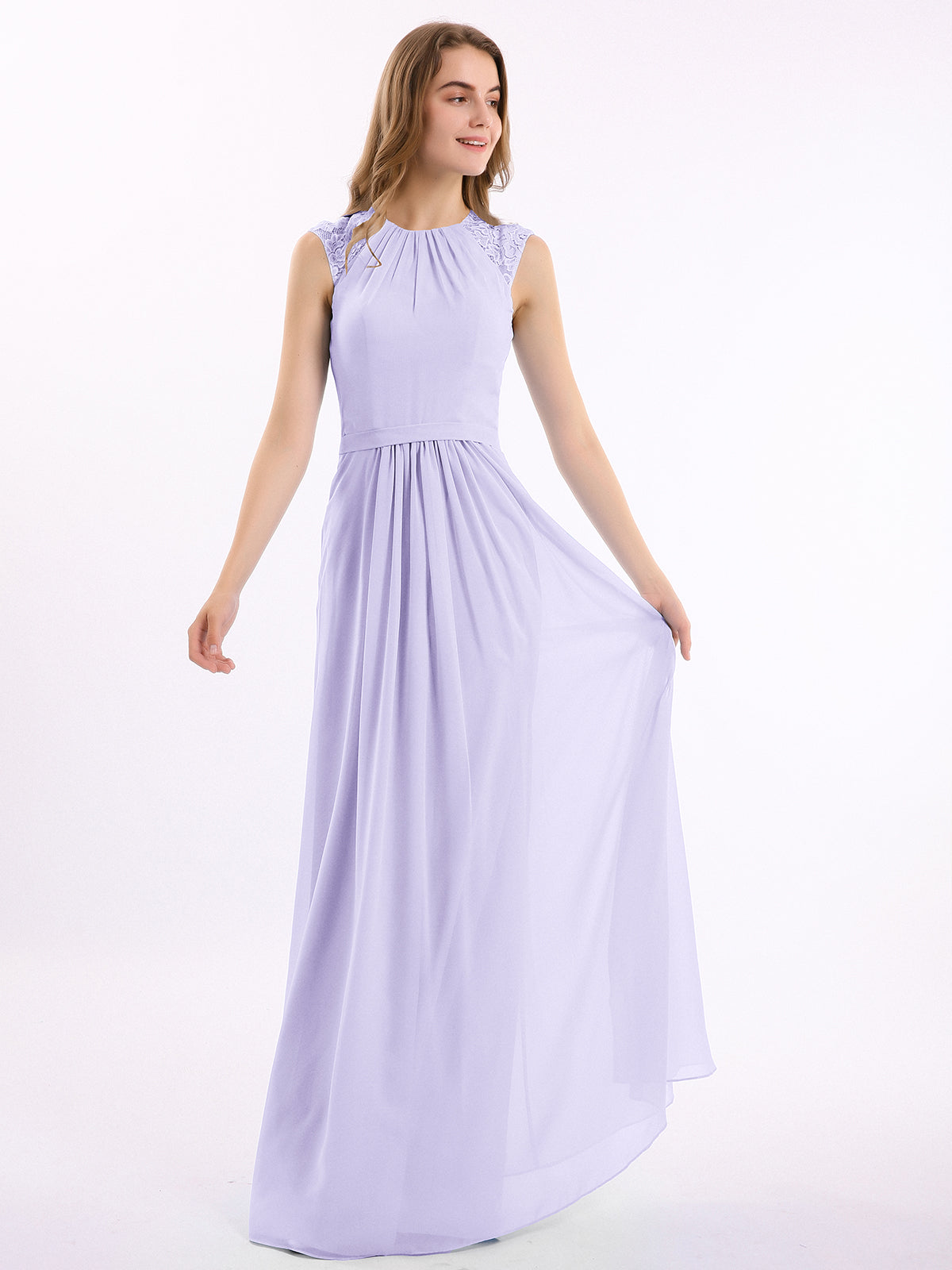 Lace and Chiffon Dresses with Open Back Mulberry Plus Size main image 1