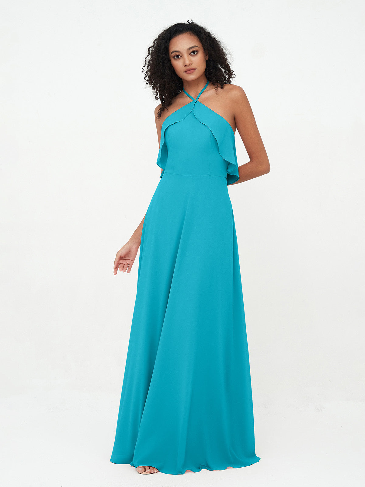 Spaghetti Strap Lace and Chiffon Dresses Jade main image 0