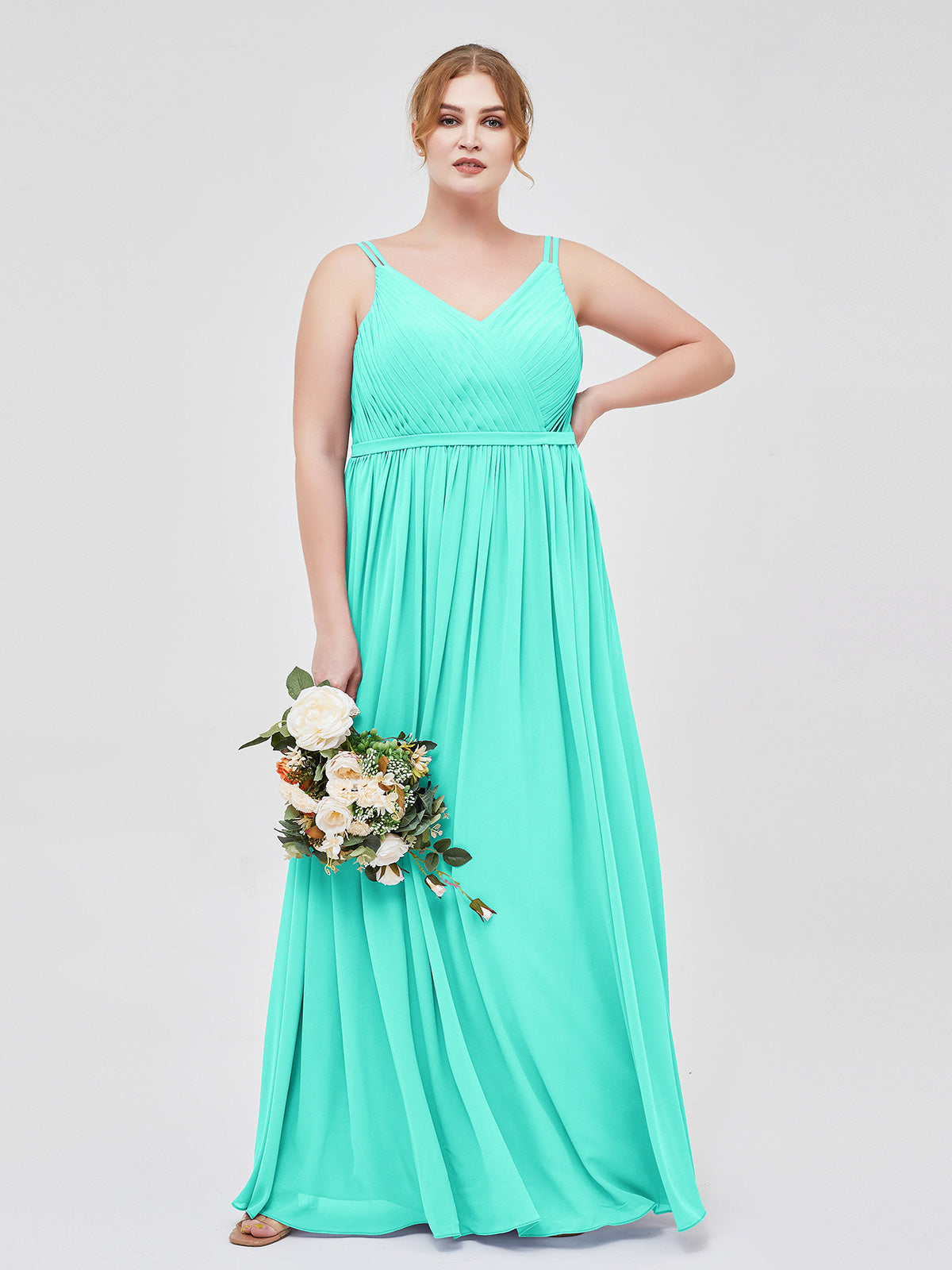 V-Neck Multi Wear Convertible Bridesmaid Dresses Spa