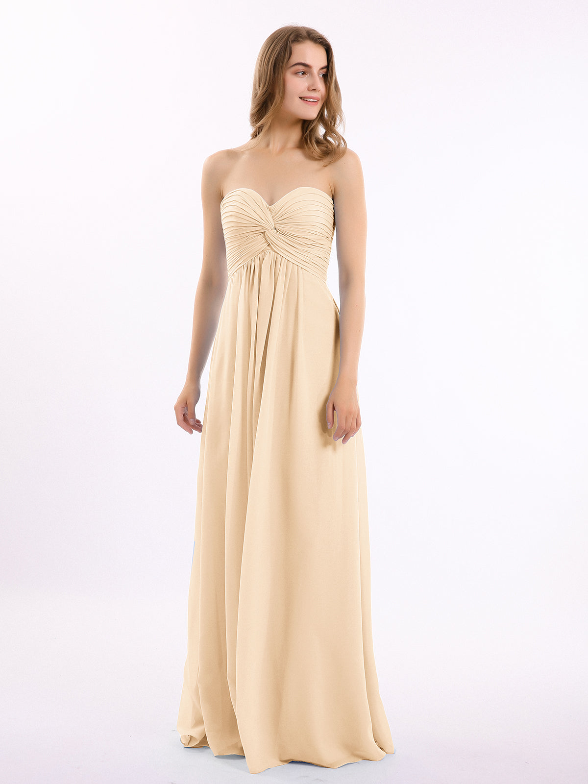 antonia bridesmaid dress Steel Gray Chiffon Bridesmaid Dress A-Line Maxi V-Neck