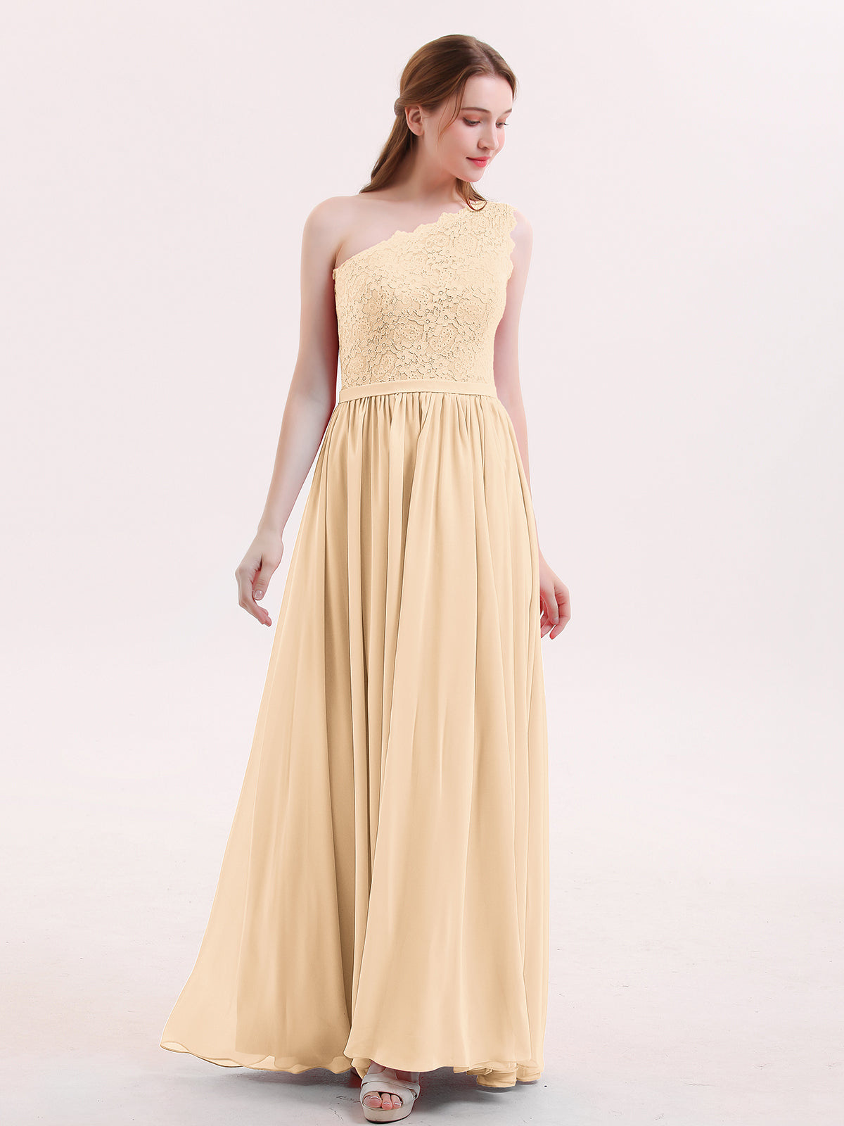 Open Back Chiffon and Lace Sexy Gowns Peach Plus Size