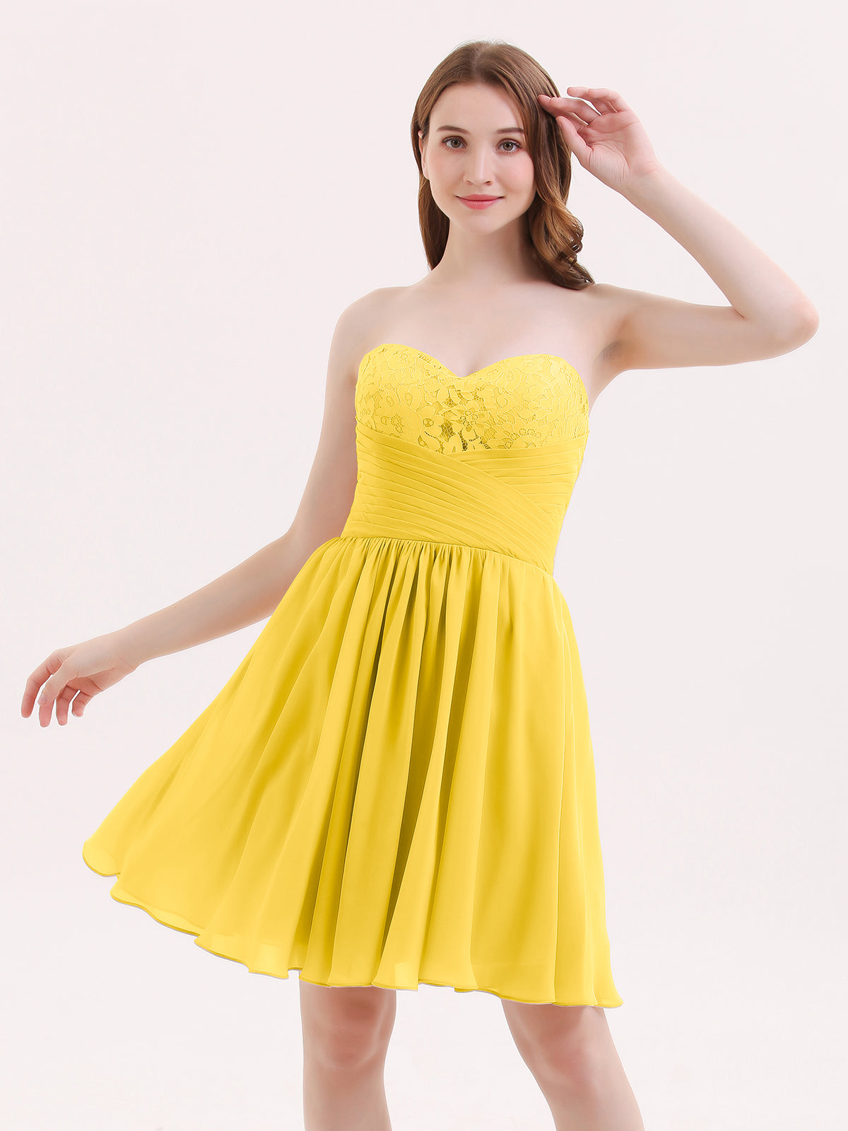 A-line One Shoulder Chiffon Max Dresses Marigold Plus Size