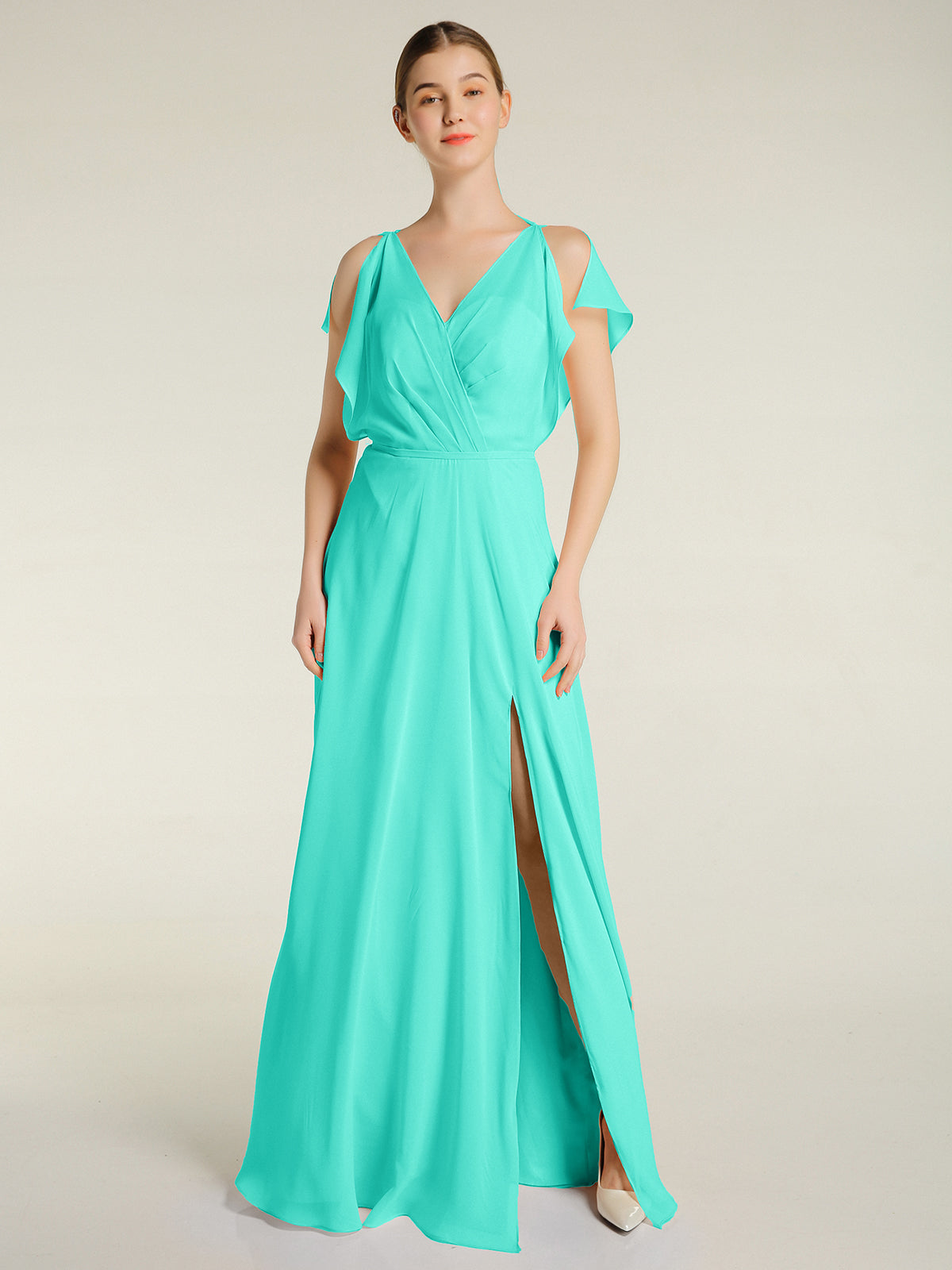 Strapless Short Chiffon Gonws with Sweetheart Spa Plus Size main image 0