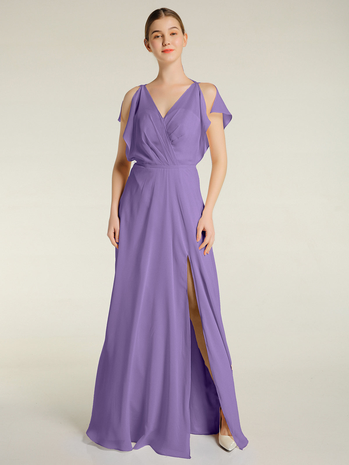 Halter Sheath Sleeveless Elegant Maxi Dresses with Slit Tahiti