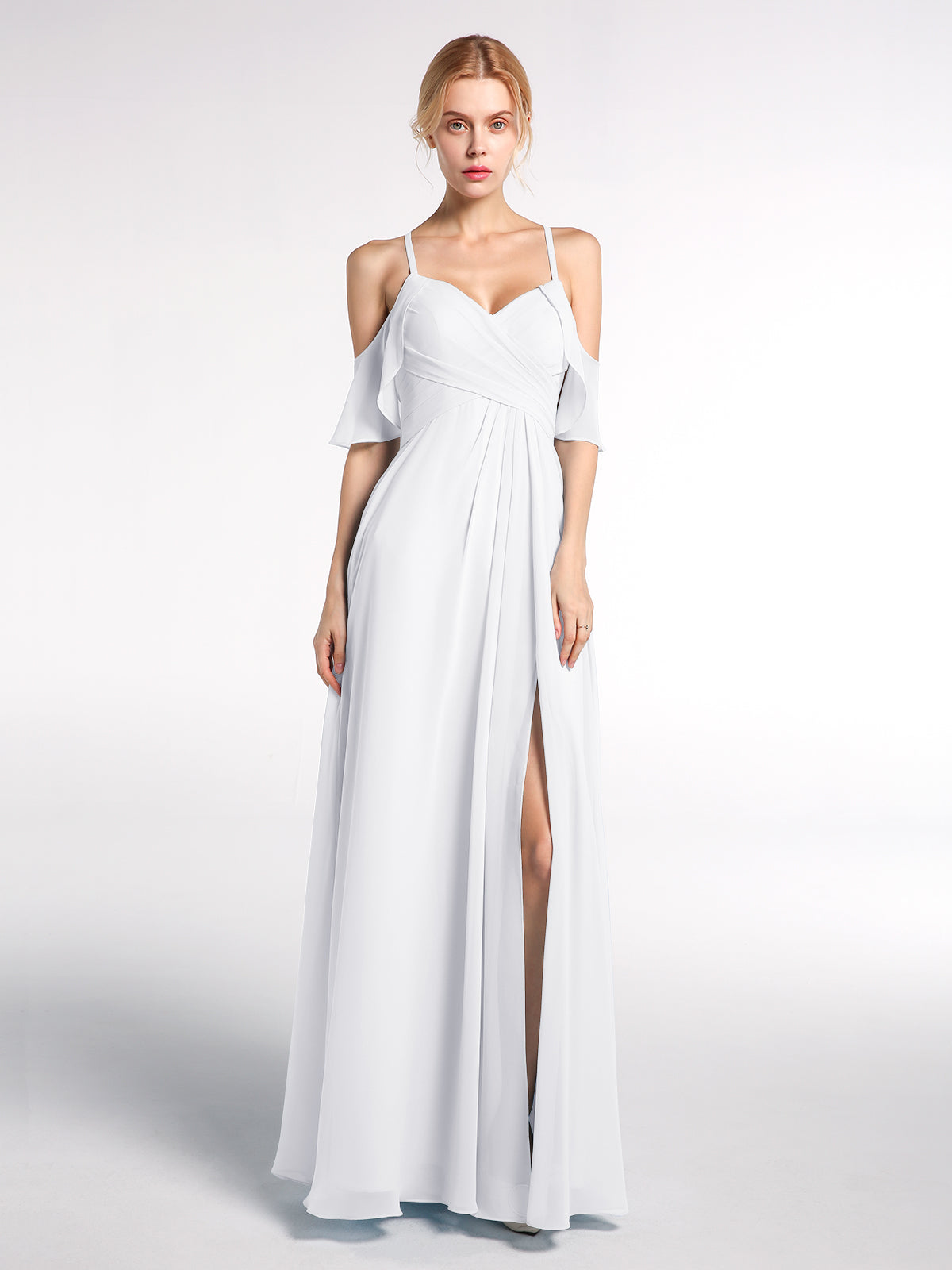 Empire Bridesmaid Gown with Spaghetti Strap Pool