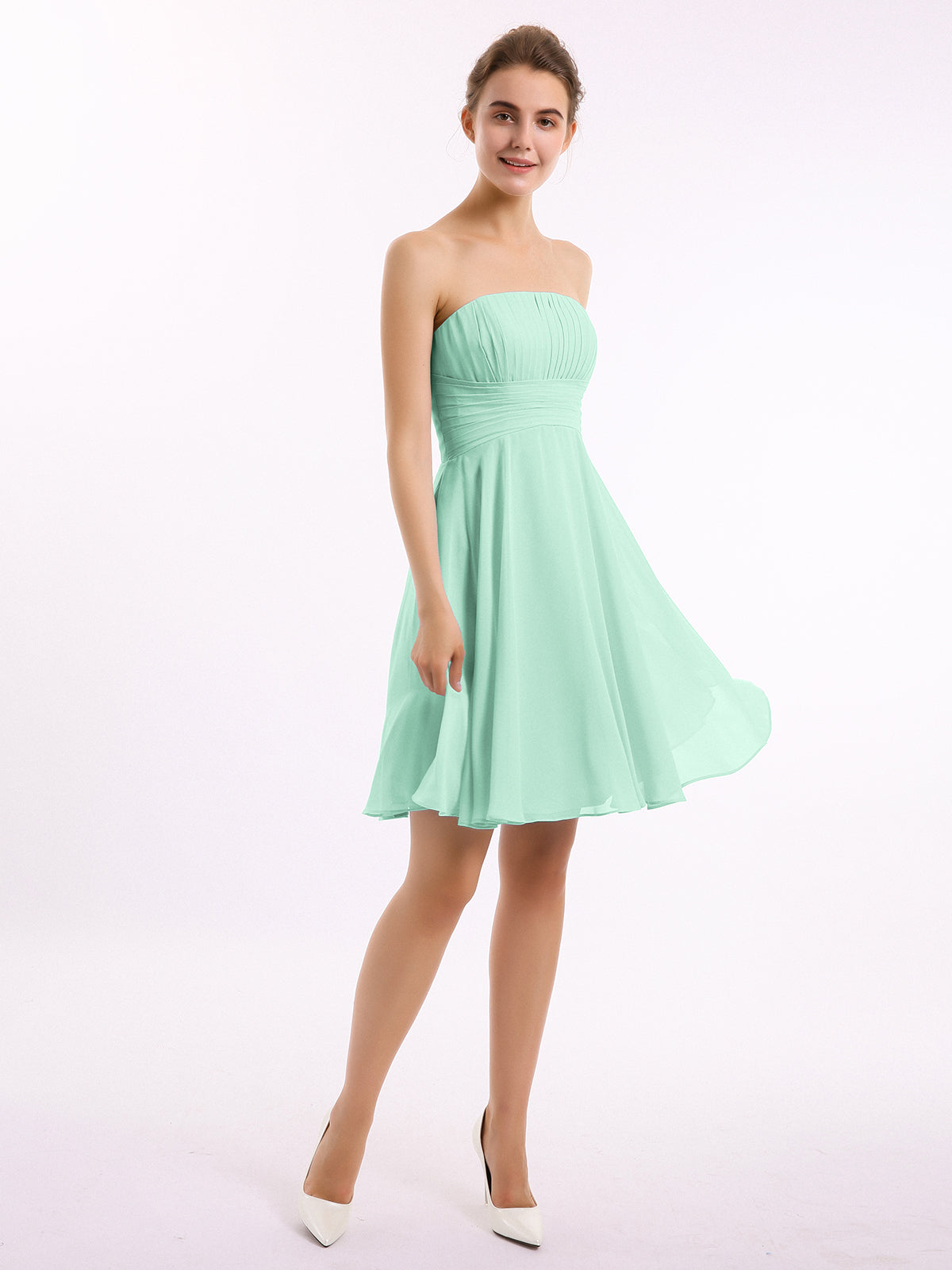 Butterfly Sleeves Multi Wear Convertible Bridesmaid Dresses Mint Green