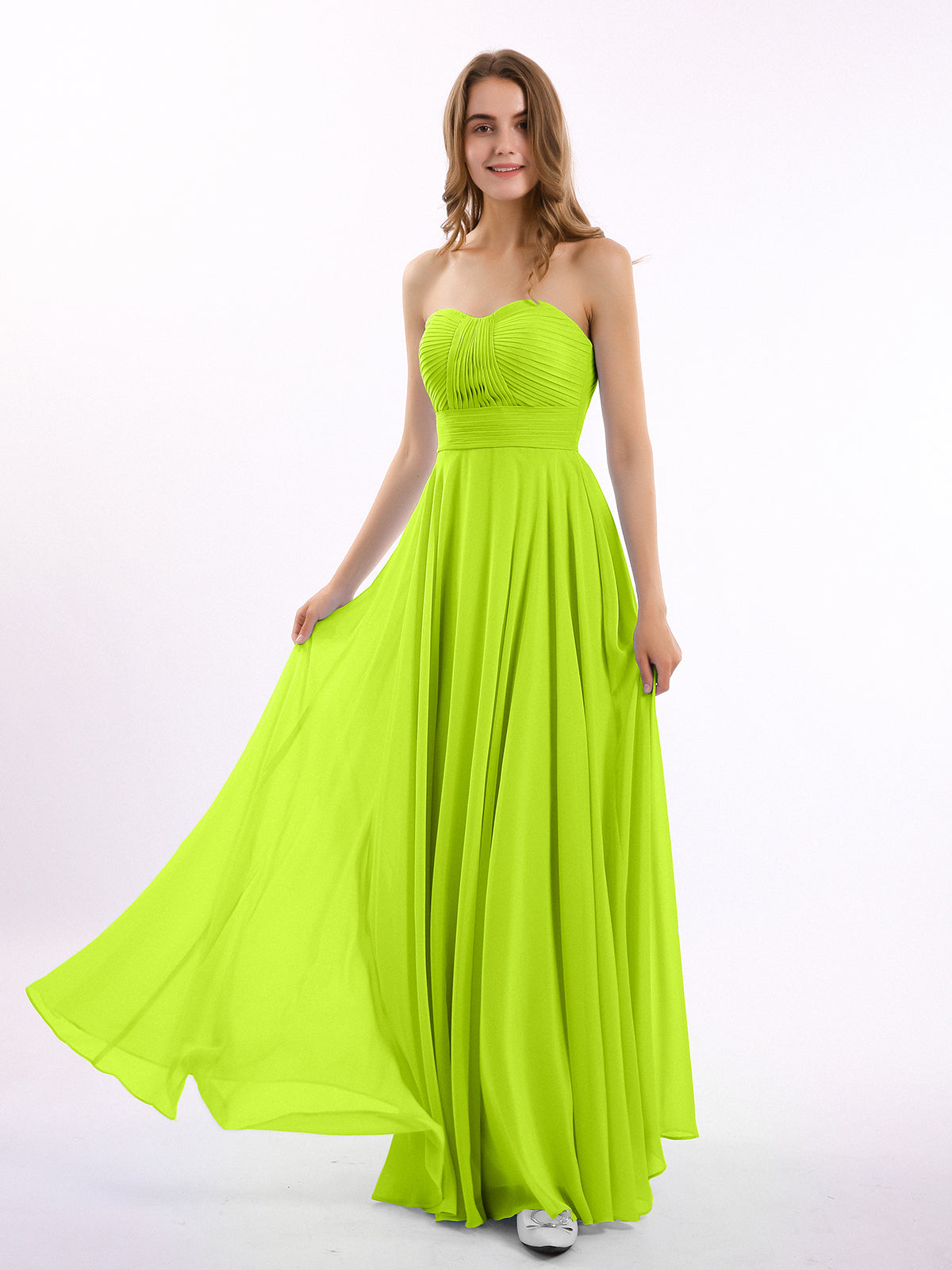Lace Applique Top Long Bridesmaid Gown Dark Green Plus Size