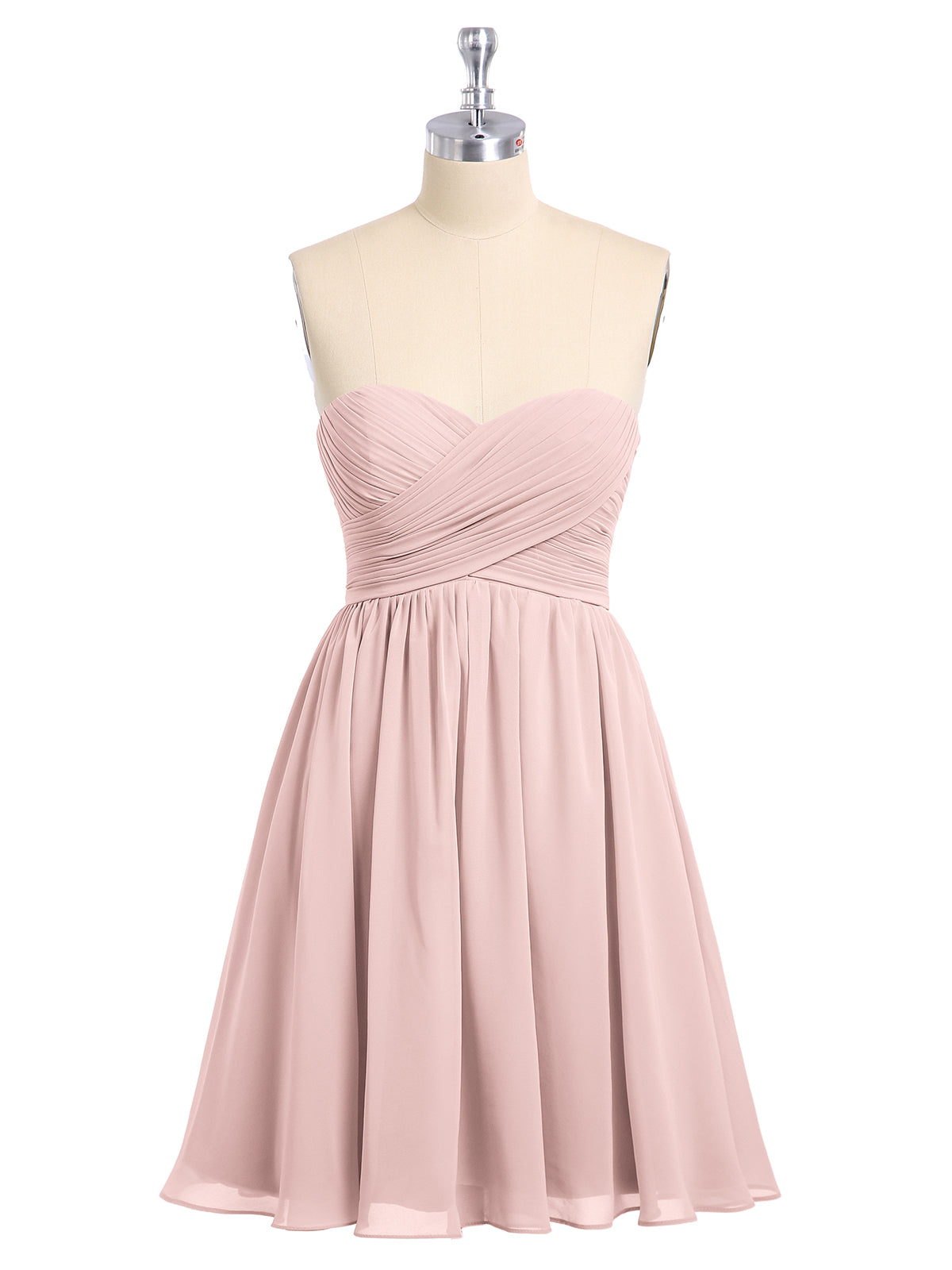 blush bridesmaid dresses short BABARONI Chiffon Dusty Rose Sweetheart Short/Mini Sleeveless Ruched Empire, Dusty Rose / US0 shown in Pink. Size (AU):2X blue winter formal dresses Jersey Midi Dress -