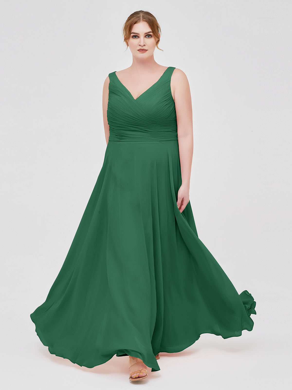 slim fit dress slacks Made in USA Emerald Green Infinity Dress Bridesmaid Convertible Dress main image 0