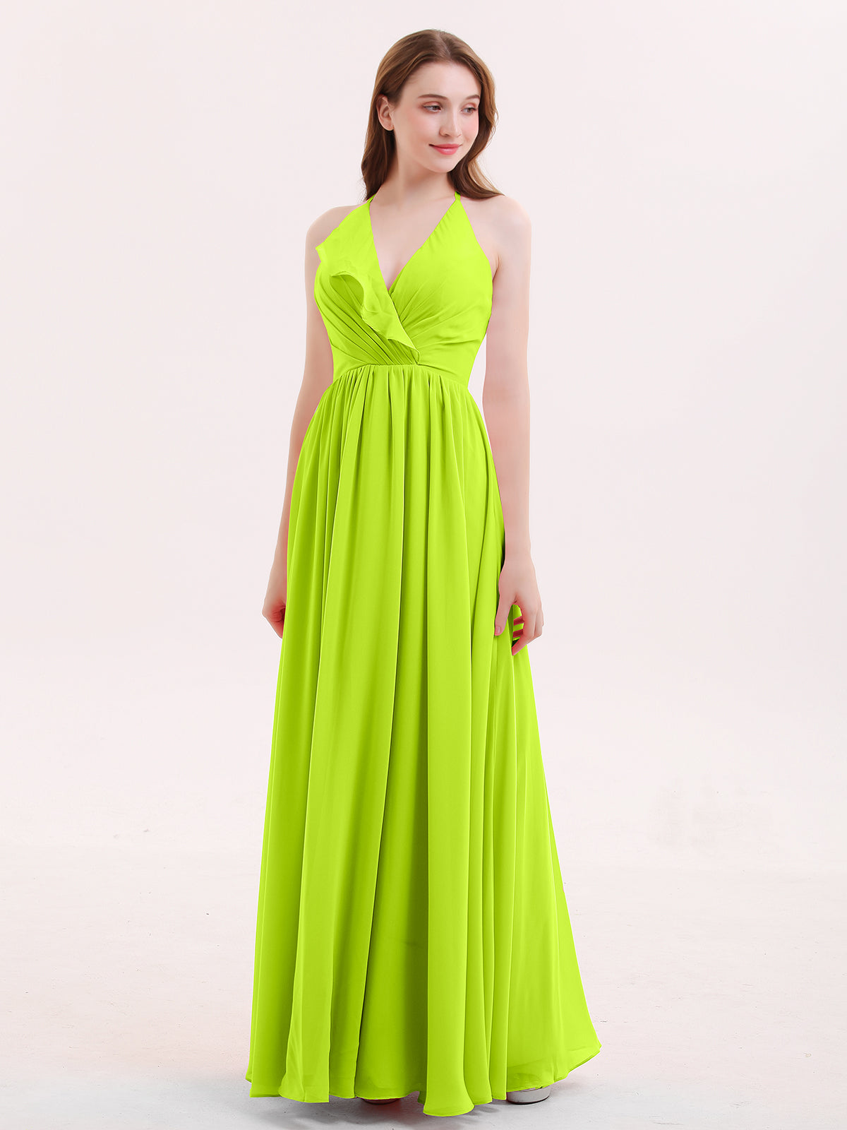 Strapless Sweetheart Dresses with Cascade Skirt Lime Green Plus Size main image 0