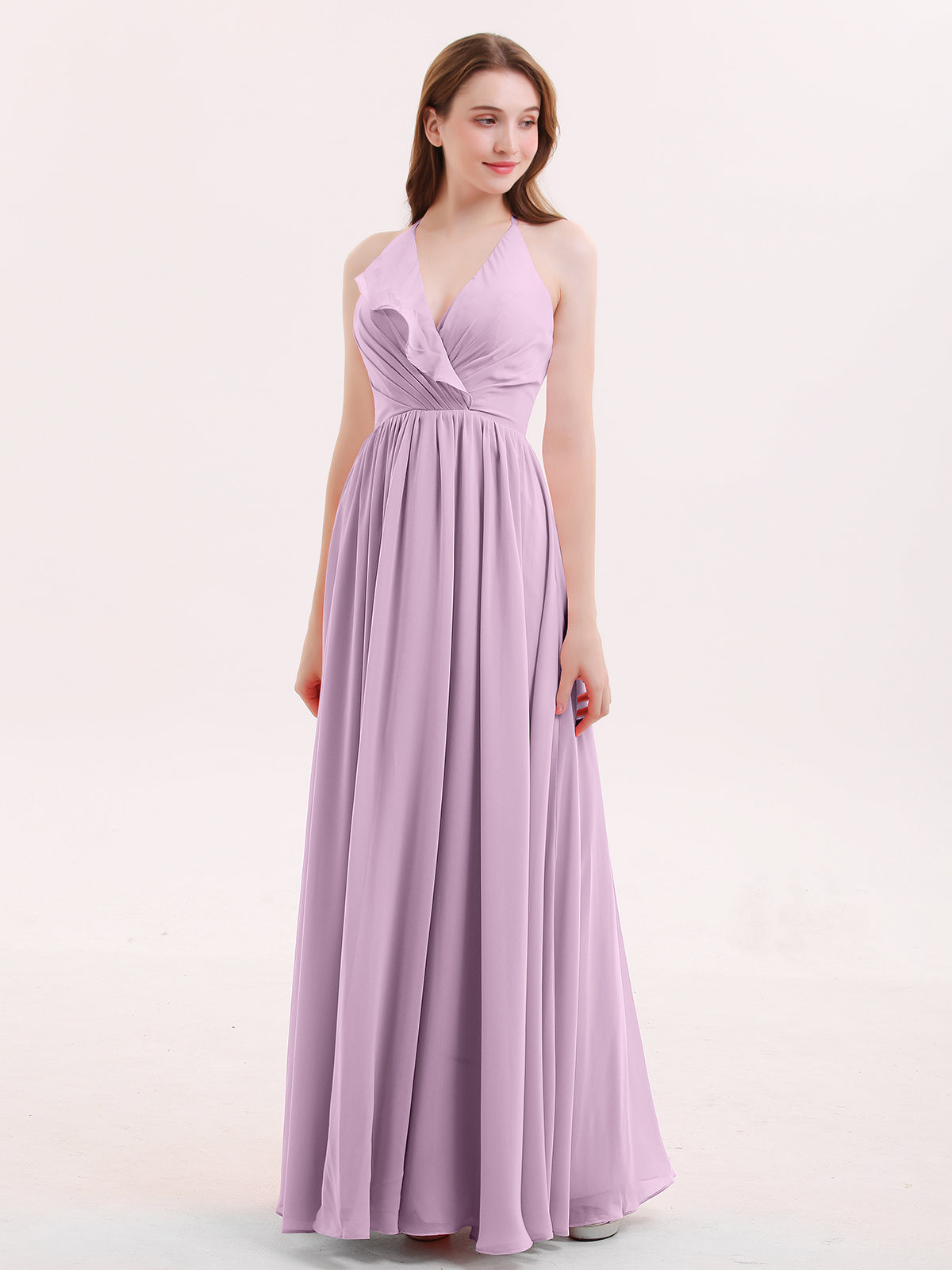 Strapless Chiffon Full Length Dresses Wisteria Plus Size