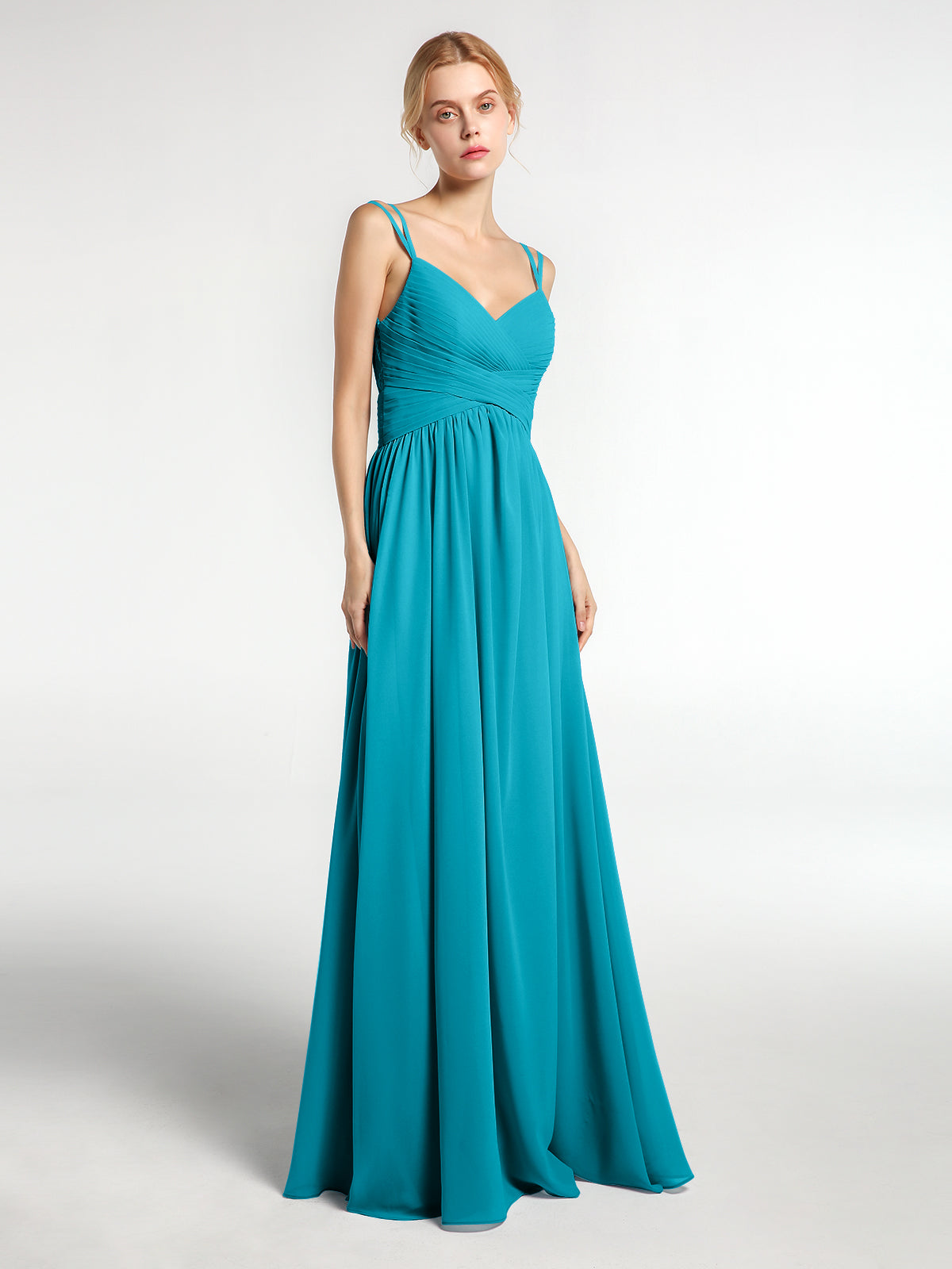 Babaroni Deep Jade Bridesmaid Dresses BABARONI Chiffon Long Bridesmaid Dress With Double Strap Jade, Jade US0 Babaroni Deep Jade Bridesmaid Dresses BABARONI Chiffon Long Bridesmaid Dress With Double Strap Jade, Jade US0