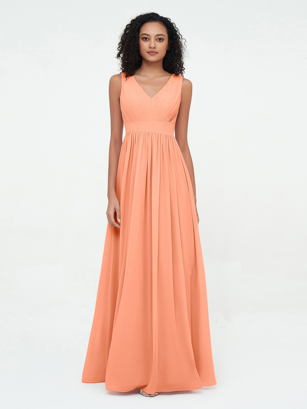 Chiffon And Lace Dress with Open Back Papaya Plus Size