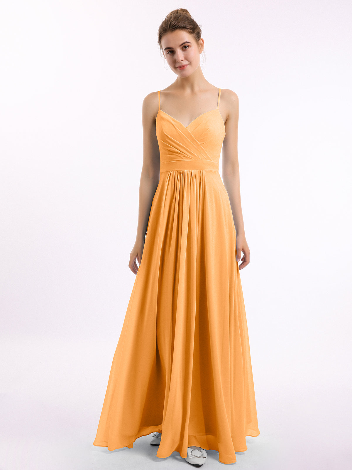 Burnt Orange Long Prom Dresses Spaghetti Strap FD2857 Burnt Orange Custom  Size, Dress Burnt Orange