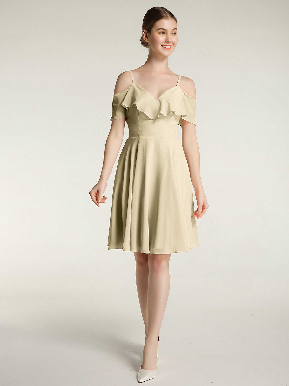 Sweetheart Neck Short Chiffon Dresses Tahiti main image 1